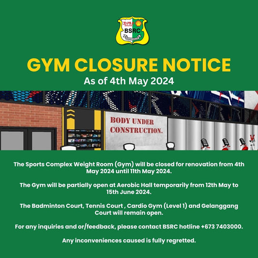 GYM Closure Notice